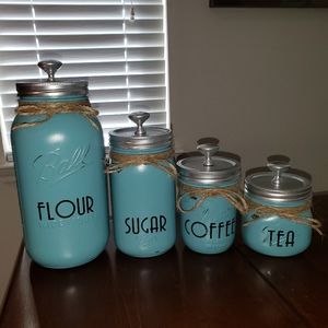 New kitchen mason jar decor set